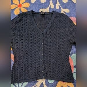 Vintage Jacob 1990's Black Cardigan